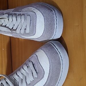 Super Clean Crinkled Leather+Suede Low Top Sneakers